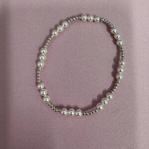 enewton classic joy pattern 4mm bead bracelet - pearl